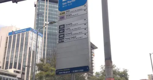 PARADERO SITP BARRIO SAN MARTIN  238A00